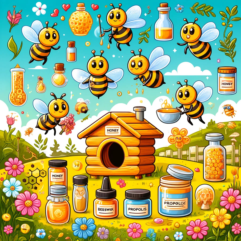 Different uses for honey bee products