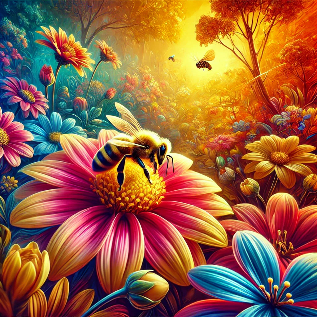 Honey Bee on Flower: How Bees and Flowers Boost Honey Production