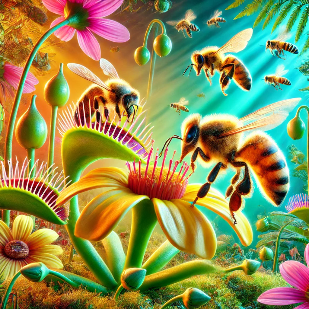 Two Pollinate Myths: Venus Fly Trap vs. Honey Bee Facts