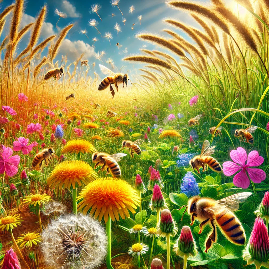 Why Honey Bees Don’t Pollinate Grass: How Grass Pollination Works