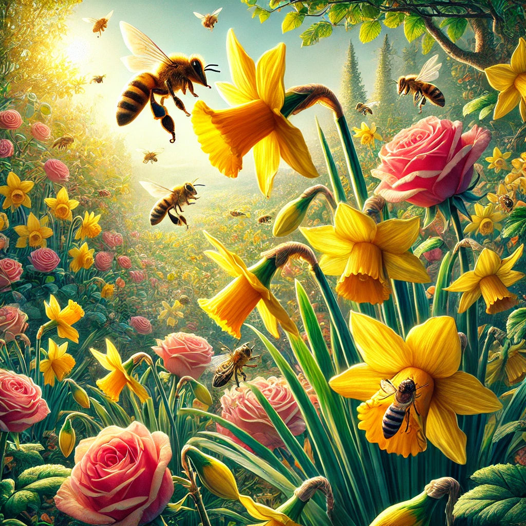 Daffodil Pollen & Why Bees Don’t Pollinate Roses
