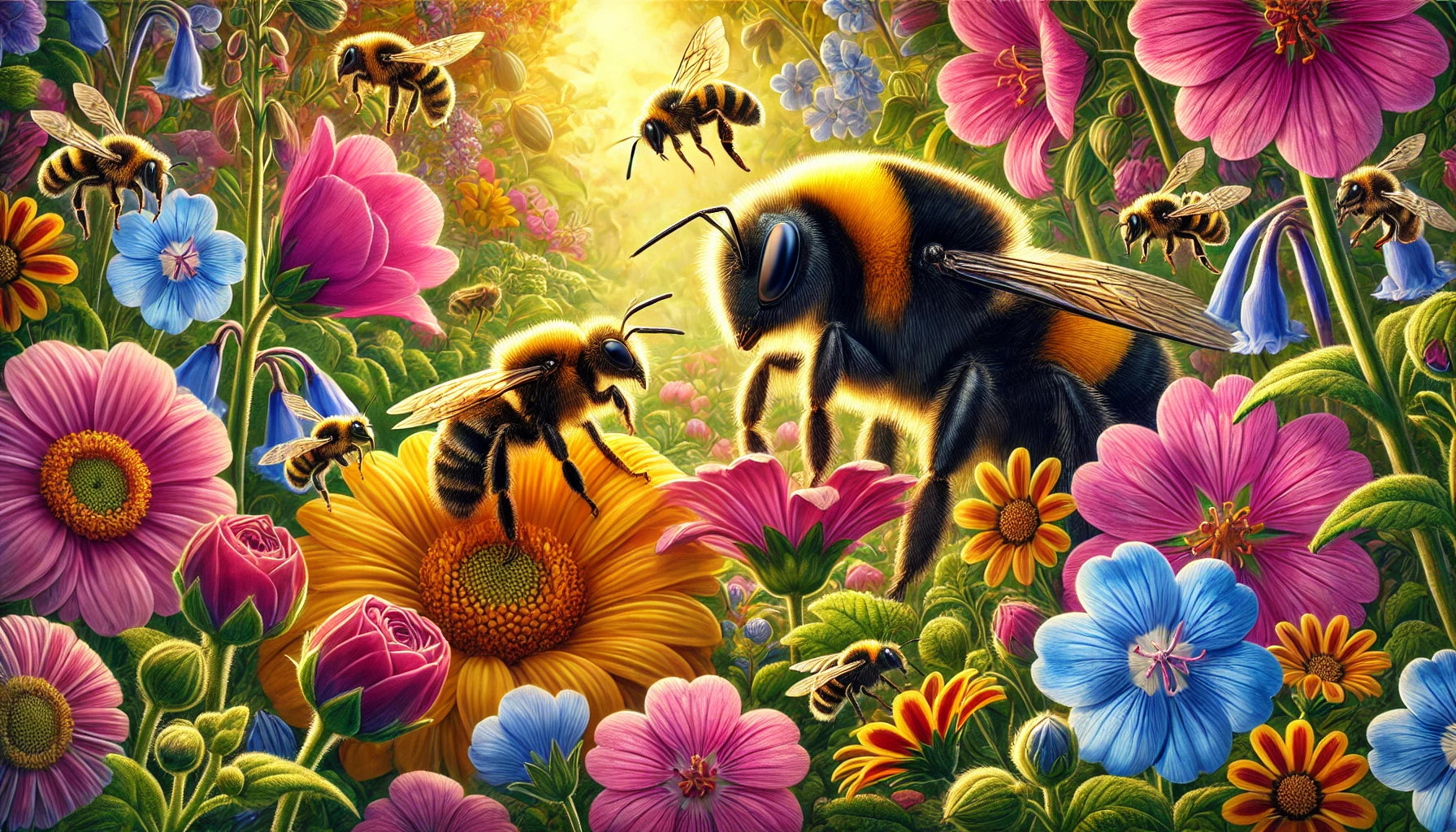 Mason Bee vs Big Fat Bumble Bee