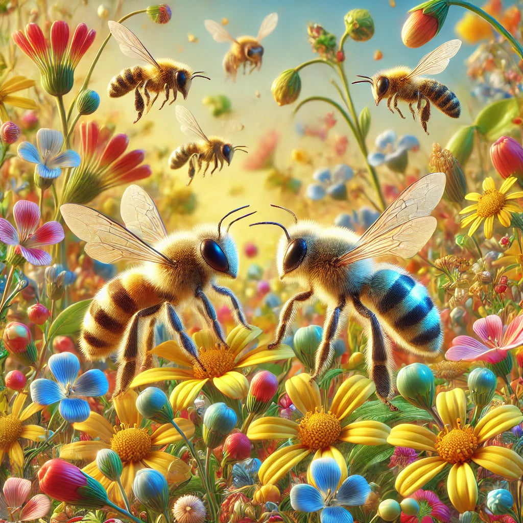 Discover Little Bee-Like Insects: Identifying Tiny Bee Pairs