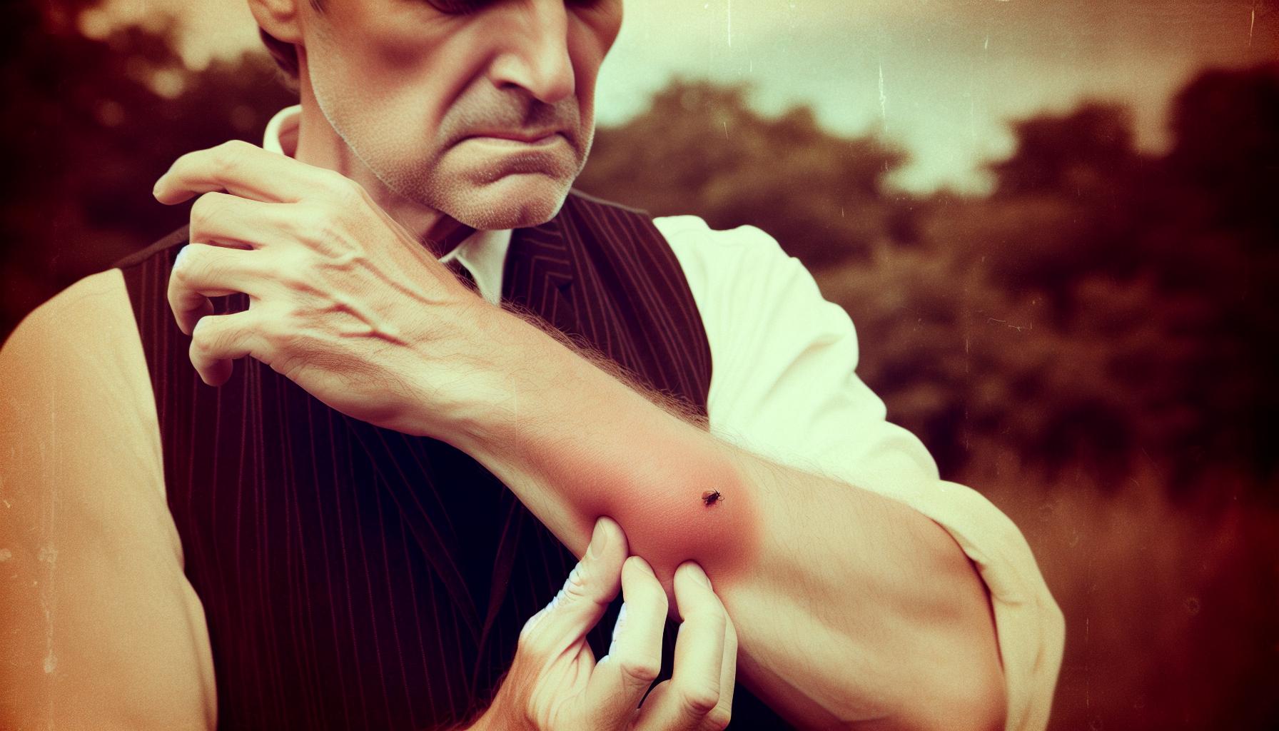 bee sting infected