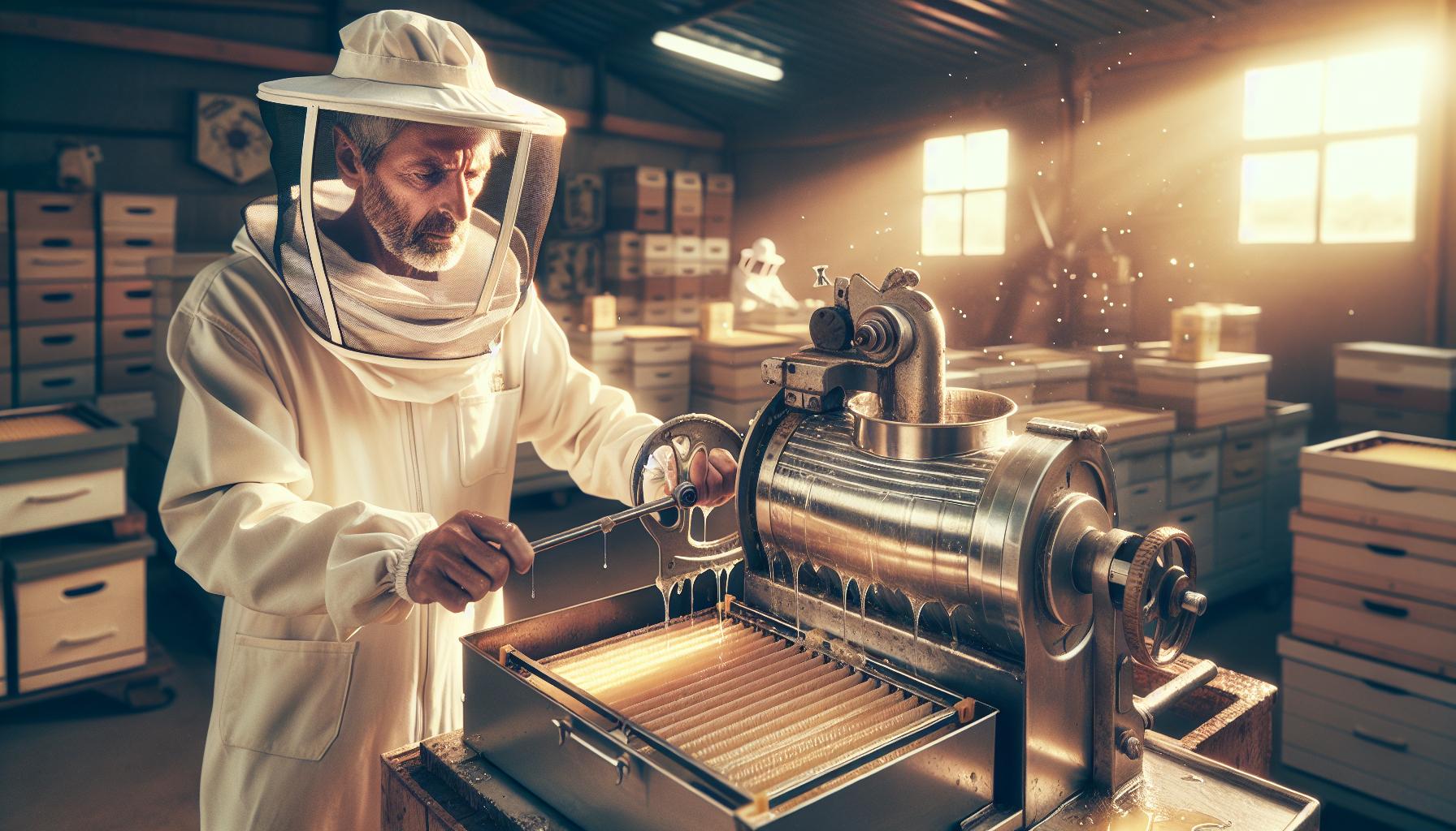 commercial honey extractor