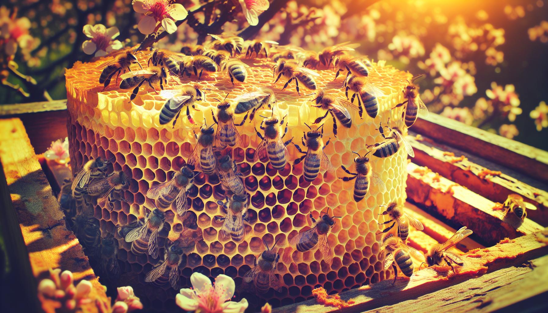 honey bee hive natural