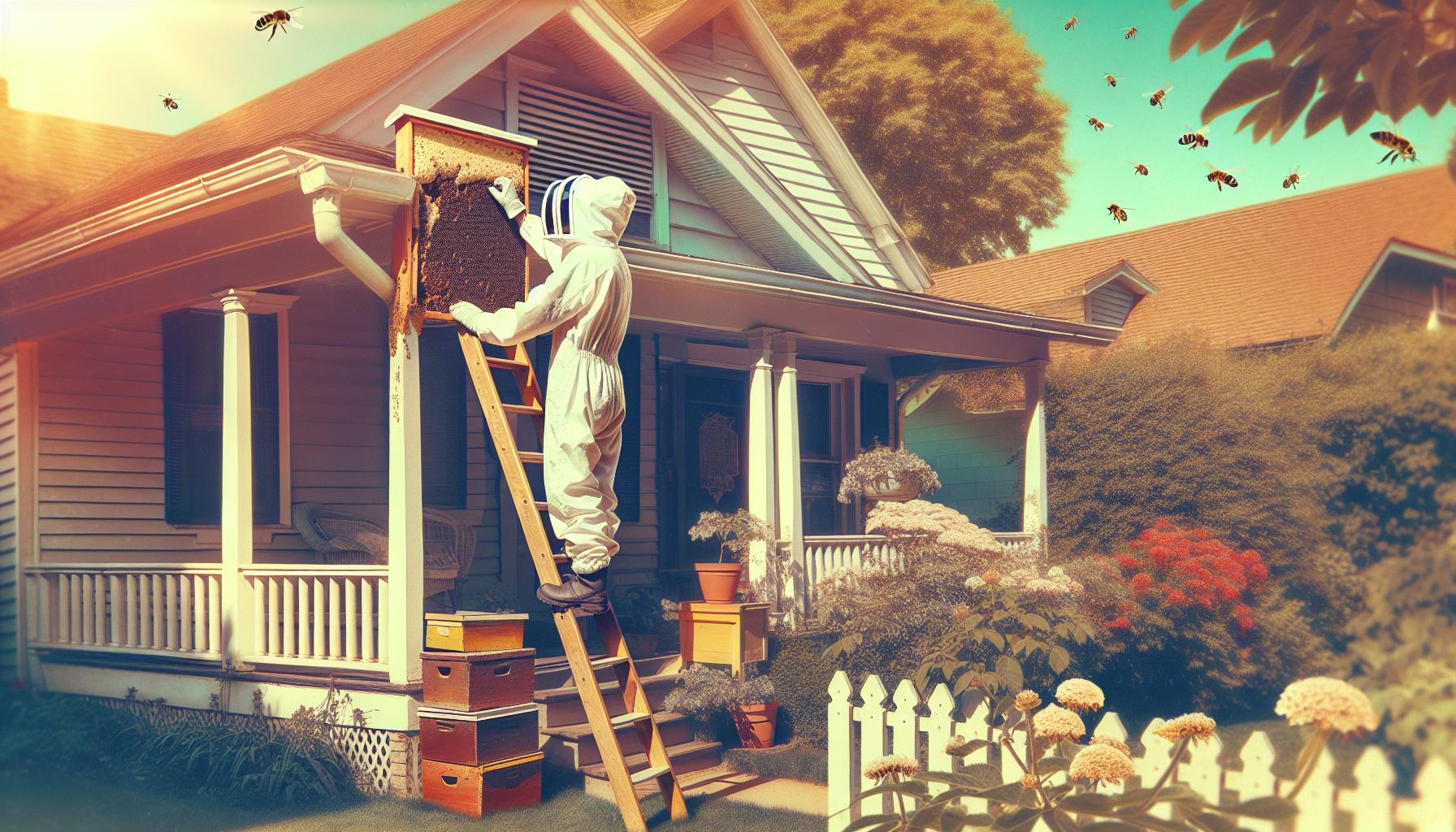 removing bees from house