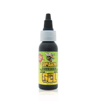Thumbnail for Bottle of Swarm Commander Gel with a yellow label featuring a bee illustration on a white background.