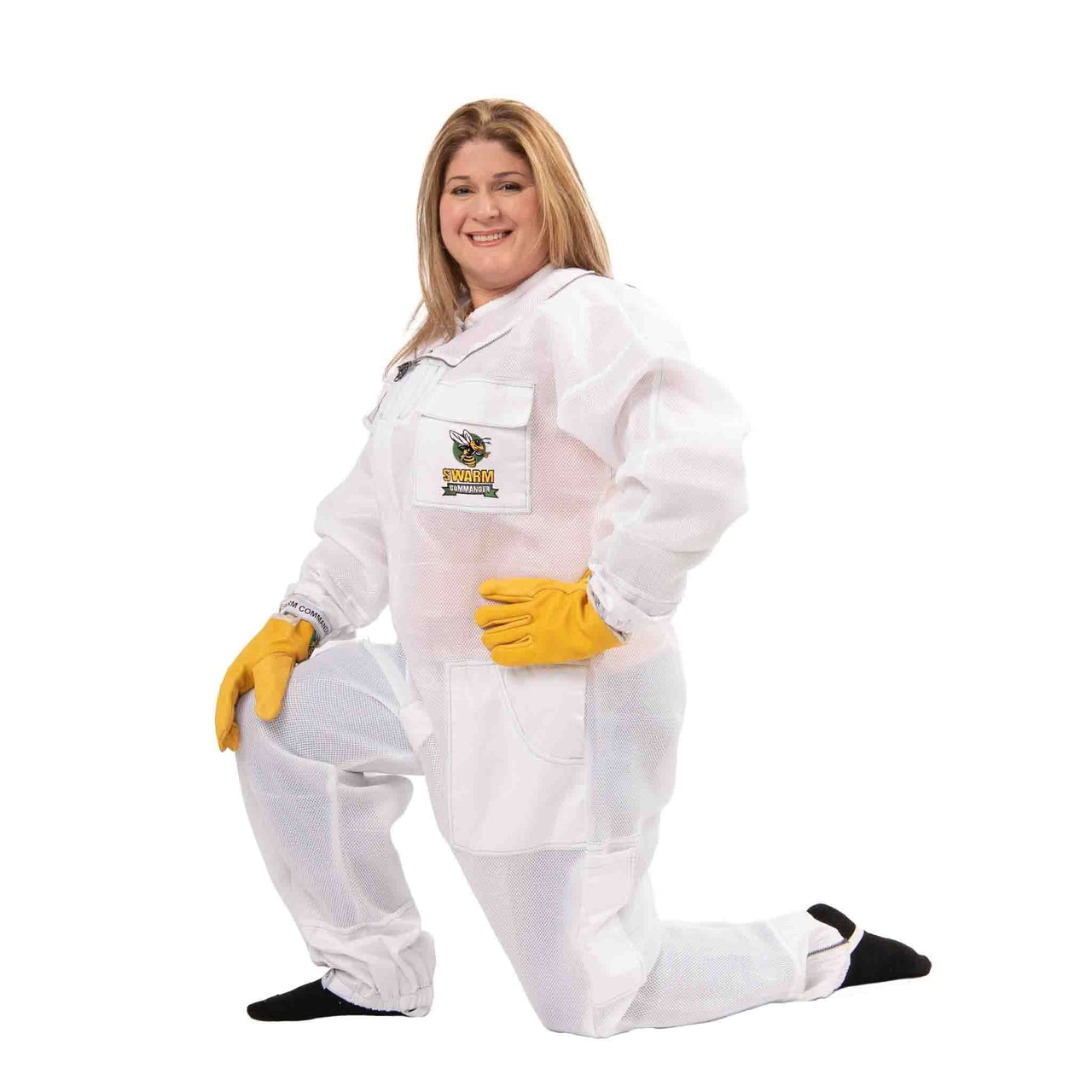 Swarm Commander Ultra-Mesh beekeeping suit elasticated cuff detail