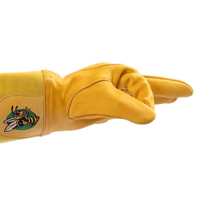 Swarm Commander extra long vented cowhide beekeeping gloves